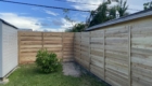 Burnt Hickory on Cedar Fence